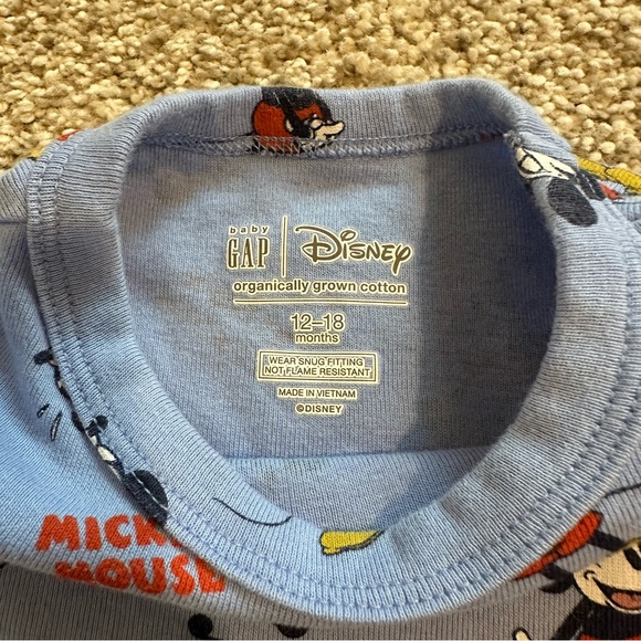 SOLD Gap x Disney Mickey PJs 12-18M - Picture 2 of 3